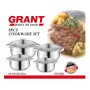 Набор кастрюль с крышками из нержавеющей стали на 8 предметов Grand GR-7020 Набор кухонной посуды