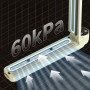 Кухонний вакуумний пакувальник харчових продуктів з дисплеєм Vacuum sealer LS-802 Білий Побутовий вакууматор домашній