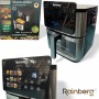 Аерофритюрниця Rainberg RB-2321 4200 Вт 12.5 л сенсорна 2 ТЕНа неіржавка сталь