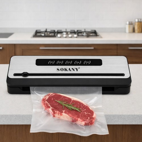 Вакуумний пакувальник для продуктів 200 Вт, Sokany SK-13076 / Домашній вакуматор