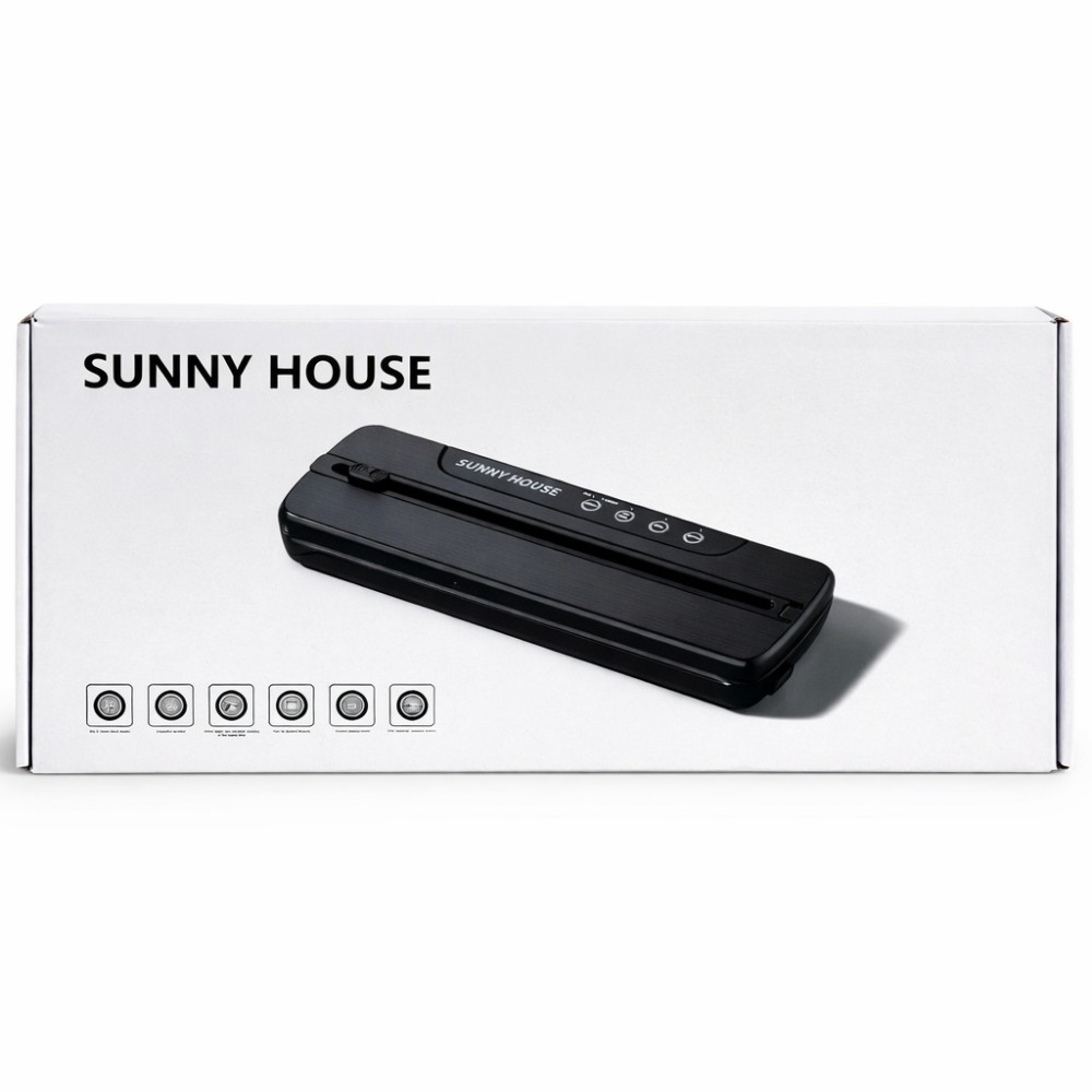 Вакууматор побутовий для харчових продуктів Vacuum Sealer LY-1122 110 W 60 кПа вакуумний пакувальник автоматичний