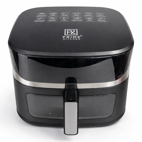 Аерогриль Prime Kitchen AF1012DT, 14 л, з подвійними нагрівальними елементами (2 ТЕНи), сенсорне керування, вікно огляду, 80–200 °