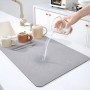 Килимок для сушіння посуду антиковзкий 30×30 см, вологопоглинальний і абсорбувальний, настільний кухонний килимок із поліпропілену