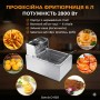 Професійна електрична фритюрниця Dotvix D-803, 2800 Вт, 6 л, з кошиком із нержавіючої сталі