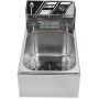 Професійна електрична фритюрниця Dotvix D-803, 2800 Вт, 6 л, з кошиком із нержавіючої сталі