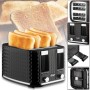 Електричний автоматичний тостер на 4 відділення RAF R.503 1500 Вт Чорний