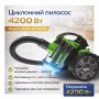Пилосос вакуумний з контейнером для збирання пилу на 3 л BITEK BT-8663G Потужний пилосос циклонного типу 4200W