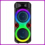 Портативна Bluetooth колонка 2х8" з дротовим мікрофоном та RGB підсвіткою ZQS8275 40W