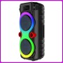 Портативна Bluetooth колонка 2х8" з дротовим мікрофоном та RGB підсвіткою ZQS8275 40W