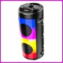 Портативна Bluetooth колонка 2х6.5" з RGB підсвіткою, мікрофоном і пультом керування ZQS4248
