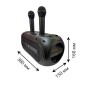 Портативна Bluetooth колонка ZQS4247 16Вт з 2 мікрофонами караоке USB TF FM AUX