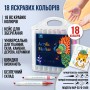 Набір акрилових маркерів MAP-02 (18 кольорів) для розпису тканини, скла, каменю та кераміки