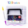 Набір двосторонніх акрилових маркерів для малювання (60 шт-120 кольору) Acrylic (MAP-06) у прозорому боксі. Дитячі маркери