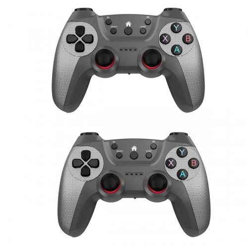 Беспроводные джойстики, от батареек, XO GP4, 2 шт / Пара игровых геймпадов Черный с серым