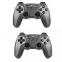 Беспроводные джойстики, от батареек, XO GP4, 2 шт / Пара игровых геймпадов Черный с серым