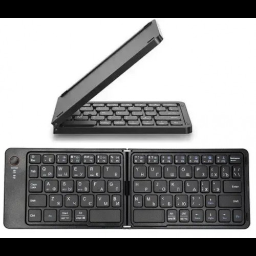 Клавиатура беспроводная bluetooth HB-028, раскладная, 67 клавиш, (Eng/Pyc), 283x95x9 мм Чёрная