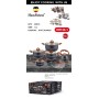 Набір посуду Haus Roland HR120-1 (14 предметів) з нержавіючої сталі: каструлі 2,6/3,6/6,1 л; ківш 1,9 л; сковорідка 2,9 л; чайник