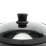Сковорода Haus Roland HR154-3, 28 см, алюмінієва, 3,7 л, з кришкою. Чорний (HR154-2)
