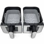 Аерофритюрниця Zepline ZP0218 12 л 4200 Вт дві чаші 6 л + 6 л антипригарне покриття Аерогриль і мультипеч