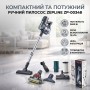 Ручний портативний пилосос Zepline ZP-00348 2600 Вт з турбощіткою ЗЕЛЕНИЙ компактний пилосос для дому