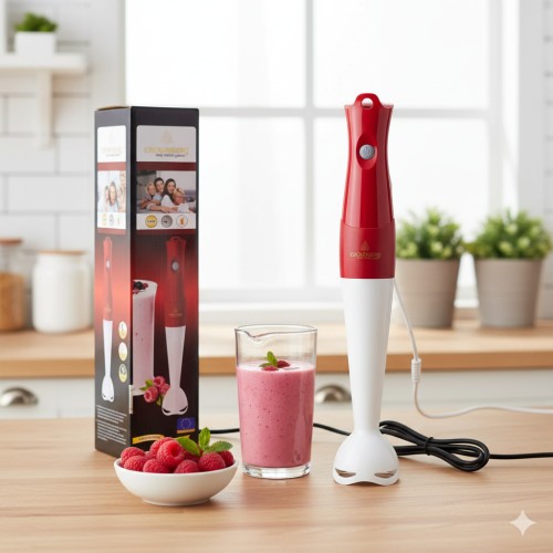 Заглибний блендер Crownberg CB-6220 (300 Вт) / Ручний подрібнювач для пюре та смузі