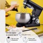 Тестомесильна машина Crownberg CB-3407 2600 Вт Кухонний комбайн 5 л Планетарний тістоміс-міксер Кухонний тісто
