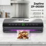 Вакуумний пакувальник для харчових продуктів 200Вт Zepline ZP-00359 Побутовий автоматичний вакууматор з LED дисплеєм + 20 пакетів