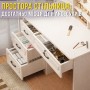 Макіяжний столик 100х40х137 см з LED-дзеркалом і шухлядами STL-MD 93