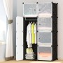 Збірна пластикова шафа-органайзер Storage Cube Cabinet МР 28-51 Чорний