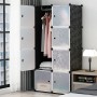 Збірна пластикова шафа-органайзер Storage Cube Cabinet МР 28-51 Чорний