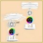 Настільна LED-лампа з 4 панелями, вентилятором і дисплеєм KRX-104