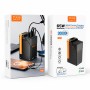 Повербанк TUGII Y365 30000 mAh 65W чорний із 2 USB, 2 Type-C та ремінцем для телефону й ноутбука