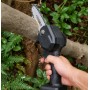 Акумуляторна ланцюгова мініпилка Electric Chain Saw 48 V 8" дюймів 20 см з 2 акумуляторами для обрізання гілок дерев у кейсі