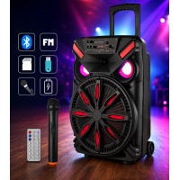 Акустическая система LiGE-1717 аккумулятор Bluetooth с микрофоном 12″ 25Вт | Беспроводная аудиосистема