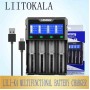 Зарядное устройство LiitoKala Lii-K4 автоматическое с функцией Power Bank на 4 АКБ
