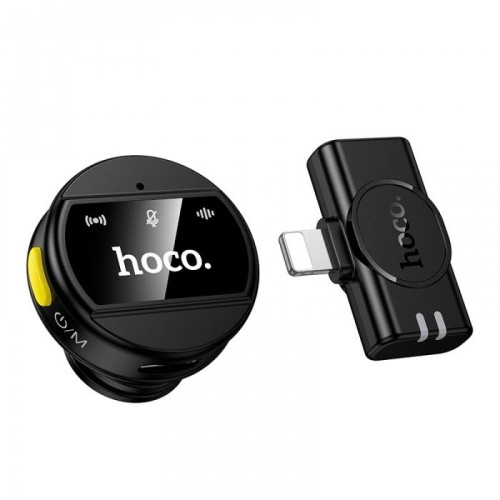 Беспроводной петличный микрофон HOCO L21 2.4G с разъёмом Lightning
