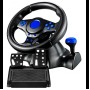 Руль игровой с педалями и коробкой передач для ноутбука пк ps2 ps3 pc usb vibration steering wheel гонки