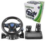 Руль игровой с педалями и коробкой передач для ноутбука пк ps2 ps3 pc usb vibration steering wheel гонки