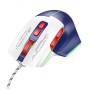 Игровая проволочная мышка HOCO GM31 Overlord luminous gaming 1200-3600DPI USB 1.4M для ПК/ноутбука с подсветкой Бело-Синяя