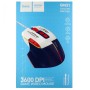 Игровая проволочная мышка HOCO GM31 Overlord luminous gaming 1200-3600DPI USB 1.4M для ПК/ноутбука с подсветкой Бело-Синяя