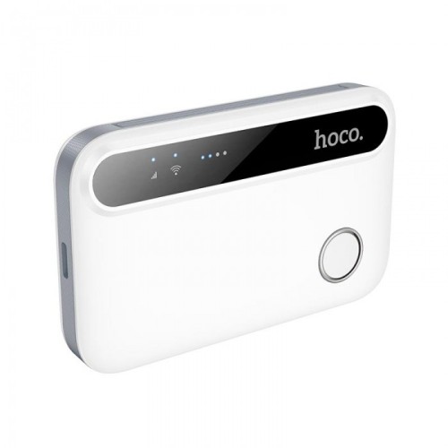 Портативный роутер 4G Wi-Fi модем HOCO HI41 (3G, 4G, Wi-Fi 6, 2100mAh, 150Mbps, 3h)