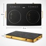 Інфрачервона плита електрична на 2 конфорки RAF 8088 2 дисплеї 4800W