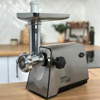 Электромясорубка Zepline ZP-207 3в1 4000 Вт из нержавеющей стали с реверсом и насадками для сока