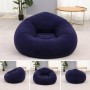 Надувне крісло-пуф Inflatable Sofa / Надувне крісло-мішок 110×110×85 см Темно-синій
