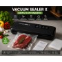 Вакууматор бытовой для продуктов пищи Vacuum Sealer X Pro 110W 60 кПа вакуумный упаковщик автоматический + 10 пакетов 10х25см