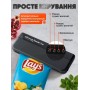 Вакууматор бытовой для продуктов пищи Vacuum Sealer X Pro 110W 60 кПа вакуумный упаковщик автоматический + 10 пакетов 10х25см