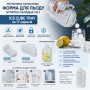 Портативна силіконова форма для льоду пляшка складана 2 в 1 ICE CUBE TRAY на 17 кульок