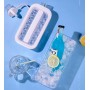 Портативна силіконова форма для льоду пляшка складана 2 в 1 ICE CUBE TRAY на 17 кульок