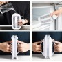 Портативна силіконова форма для льоду пляшка складана 2 в 1 ICE CUBE TRAY на 17 кульок