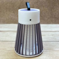 Електричний знищувач комах для дому Electronic shock Mosquito killing lamp 220V Сірий